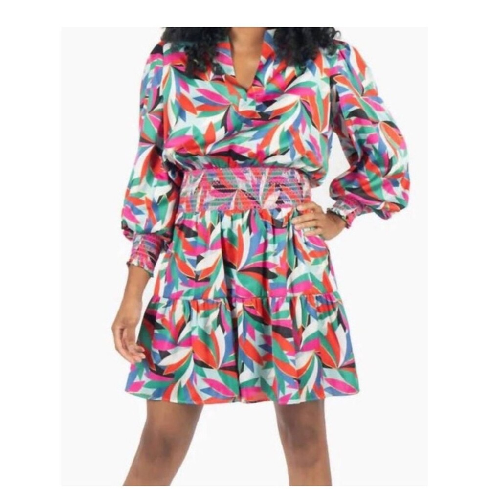 Emily McCarthy Penelope Dress In Poinsettia Party Large